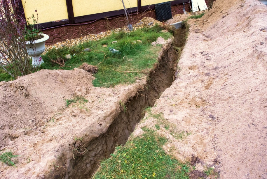 downspout extension underground drainage atlanta